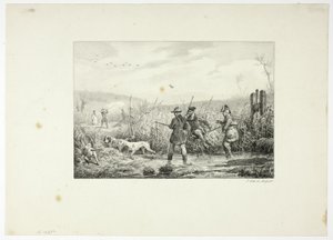Metsästäjät tekijältä Emile Jean Horace Vernet