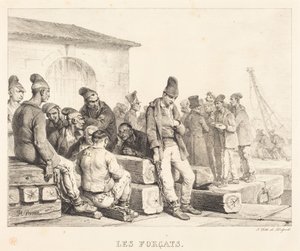 Les Forçats (Vangit) tekijältä Horace Vernet