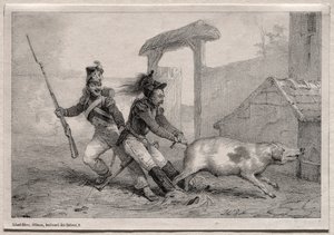Marauders, pitäkää kiinni tekijältä Emile Jean Horace Vernet