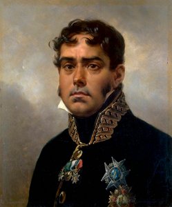 Kenraali Pablo Morillo y Morillon muotokuva, 1820-1822. tekijältä Emile Jean Horace Vernet
