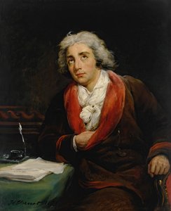 Runoilija André Chénierin muotokuva 1762-1794, 1825. tekijältä Emile Jean Horace Vernet