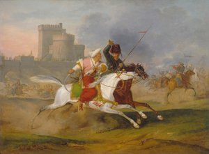 Turkki ja kasakka, 1809 tekijältä Emile Jean Horace Vernet
