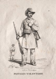 Vapaaehtoinen partisaani tekijältä Emile Jean Horace Vernet