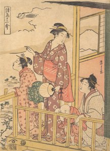 Pitkähäntäinen kana Onagadori sarjasta Twelve Assorted Birds Shocho junikin..., ca. 1791.