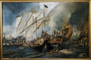 OTTOMAN EMPIRE: Prevezan taistelu tekijältä Hovhannes Umed Behzad