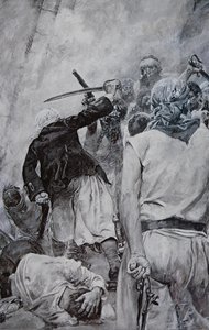 Merirosvotaistelu (litho)