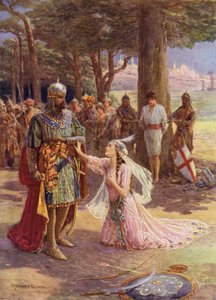 Espanjan St James ja prinsessa Celestine (väri litho) tekijältä Howard Davie