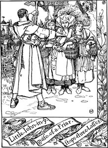 Kuvitus kirjasta The Merry Adventures of Robin Hood, kirjoittanut Howard Pyle, 1883. tekijältä Howard Pyle