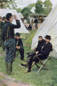 Sheridanin ensimmäinen haastattelu Rowandin kanssa, kuvitus William Gilmore Beymerin Rowandista, pubi. Harper