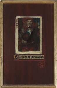 Sir Jack of Diamonds (öljy paneelissa) tekijältä Howard Pyle