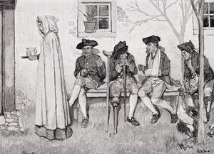 "The Wounded Soldiers Sat Along the Wall", kuvitus Harper