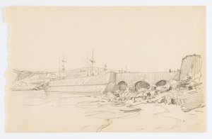 Nimetön (laituri ja ranta) tekijältä Howard Russell Butler
