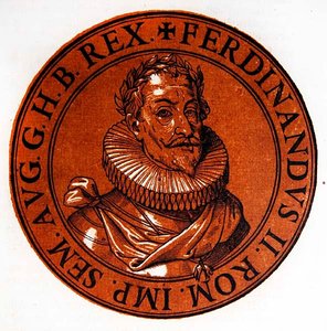 Medaljonkimuotokuva Ferdinand II:sta, Pyhän Rooman keisarista