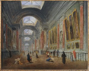 Grande Galerie du Louvren kunnostushanke, noin ...