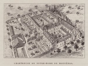 Chartreuse De Notre-Dame De Mougeres (kaiverrus) (kaiverrus) tekijältä Hubert Clerget