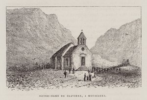 Notre-Dame De Claviers, A Moussages (kaiverrus) (kaiverrus) tekijältä Hubert Clerget