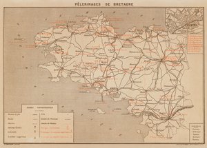 Pelerinages De Bretagne (värilitro) tekijältä Hubert Clerget