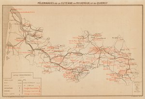 Pelerinages De La Guyenne Du Rouergue Et Du Quercy (väriliitos) tekijältä Hubert Clerget