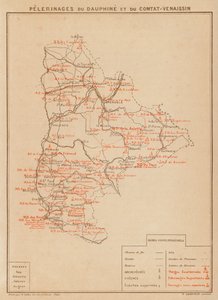 Pelerinages Du Dauphine Et Du Comtat-Venaissin (värilitro) tekijältä Hubert Clerget