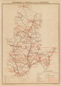Pelerinages Du Lyonnais Et De La Bourgogne (värilitra) tekijältä Hubert Clerget