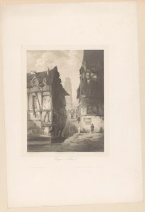 Näkymä taloista ja katedraalista Rouenissa Vue-palkinto à Rouen (nimi esineessä) Fragmentit maisemista (sarjan nimi) Fragments de paysages (sarjan nimi)