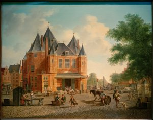 Antonius vaakaa Nieuwmarktilla Amsterdamissa tekijältä Hubert Pieter Schouten