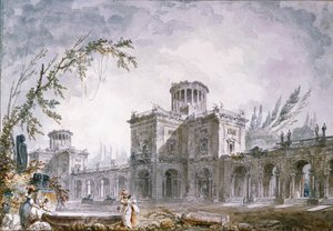 Arkkitehtoninen fantasia, 1760 tekijältä Hubert Robert