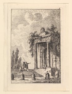 Portaikko osoitteessa Quatre Bornes.n.d. tekijältä Hubert Robert