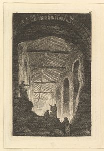 Antiikkigalleria, n. 1763-65. tekijältä Hubert Robert