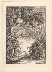 Le Buste.n.d. tekijältä Hubert Robert
