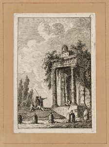 Lauta neljä illasta Roomassa tekijältä Hubert Robert