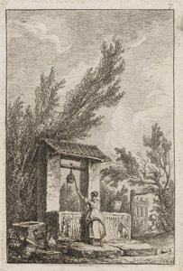 Lauta Seitsemän illasta Roomassa tekijältä Hubert Robert