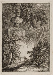 Lauta kaksi iltaisilta Roomassa, 1763-64 tekijältä Hubert Robert