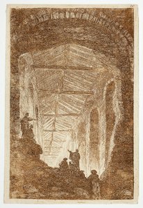 Antiikkigalleria, levy kymmenen teoksesta Les Soirées de Rome (Rooman juhlat) tekijältä Hubert Robert