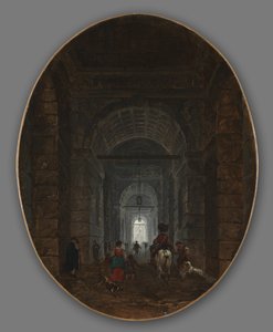 Posillipon luola, n. 1769. tekijältä Hubert Robert