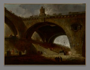 Vanha silta tekijältä Hubert Robert