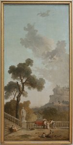 Näkymä terassilta tekijältä Hubert Robert