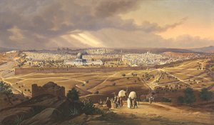 Näkymä Jerusalemiin, 1847