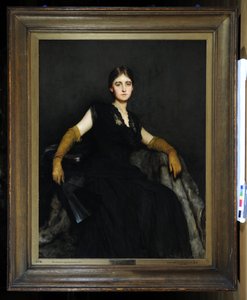Sisäänkäynti tai Lady in Black tekijältä Hubert von Herkomer