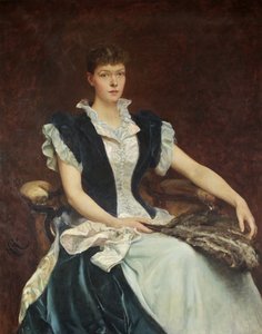 Rouva Walter Derhamin muotokuva tekijältä Hubert von Herkomer