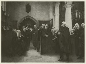 Charterhousen kappeli (syväpaino) tekijältä Hubert von Herkomer