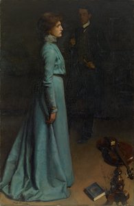 Sinipukuinen nainen (herra ja rouva J. S. MacDonald)