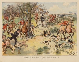 Tally-Ho-idylli: poissa (värilitografia) tekijältä Hugh Thomson