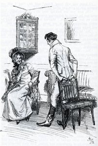 "Emma et Mr Knightley" (kuva) tekijältä Hugh Thomson
