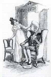 "Emma et Mr Knightley" (kuva) tekijältä Hugh Thomson