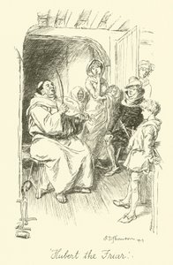 Hubert the Friar (litho) tekijältä Hugh Thomson