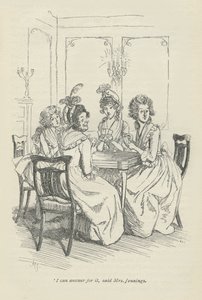 Voin vastata siitä, sanoi rouva Jennings, 1896. tekijältä Hugh Thomson