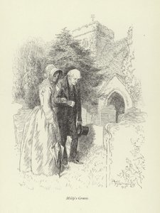 Kuvitus George Eliotin kirjaan Amos Barton. tekijältä Hugh Thomson