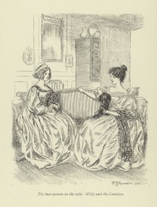Kuvitus George Eliotin kirjaan Amos Barton. tekijältä Hugh Thomson