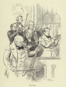 Kuvitus George Eliotin kirjaan Amos Barton. tekijältä Hugh Thomson
